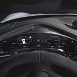 Porsche Taycan curved digital touchscreen instrument cluster