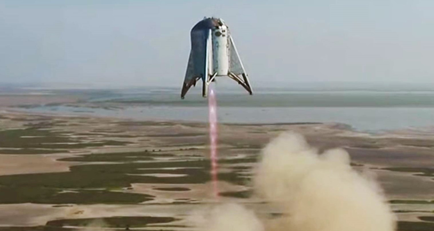 Watch SpaceX's Starhopper hover 500ft above the ground in final test flight1518 x 808