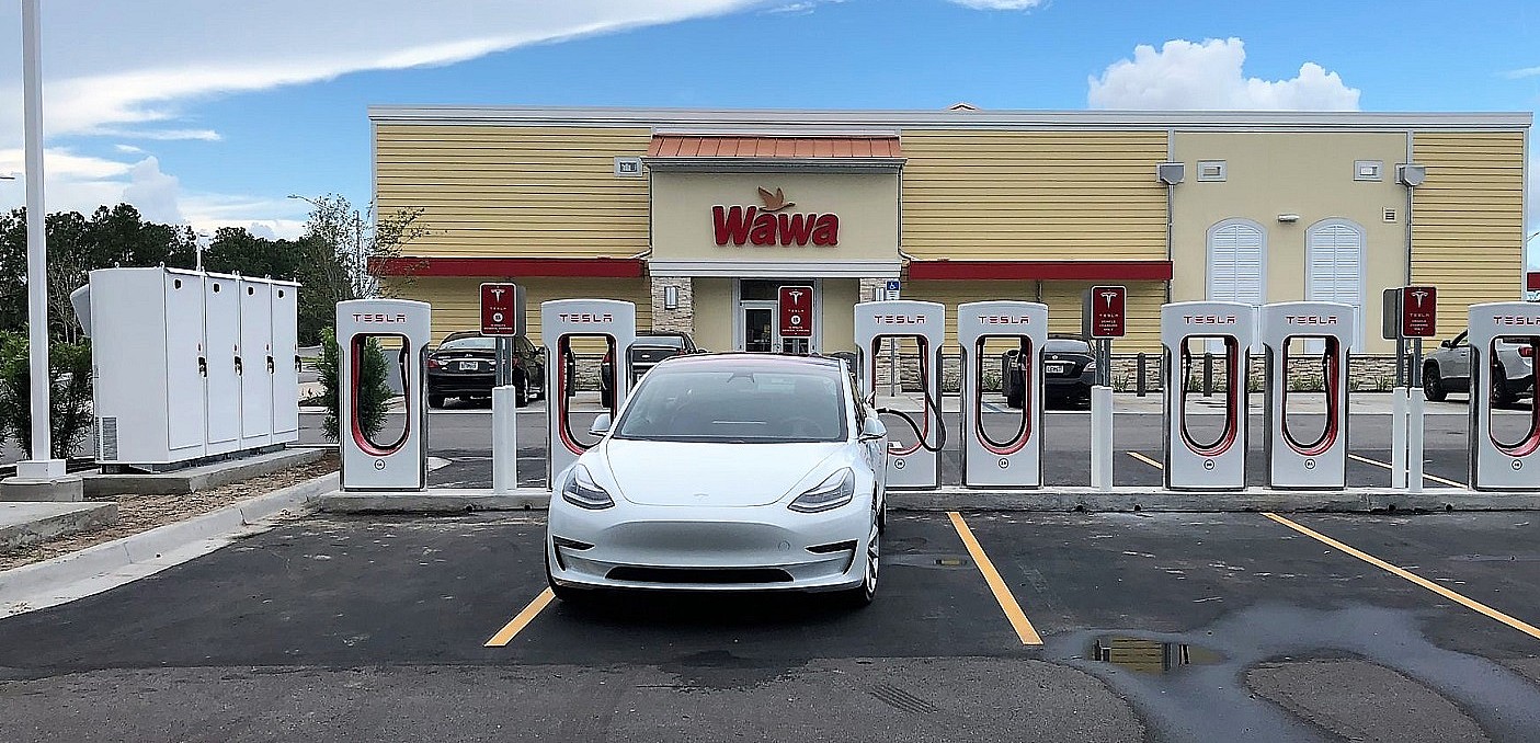 Tesla Superchargers to double in Wawa outlets by the end of 2020