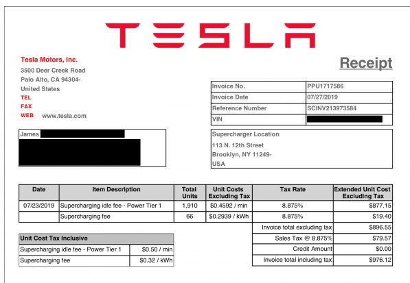 Tesla solar lease on sale invoice
