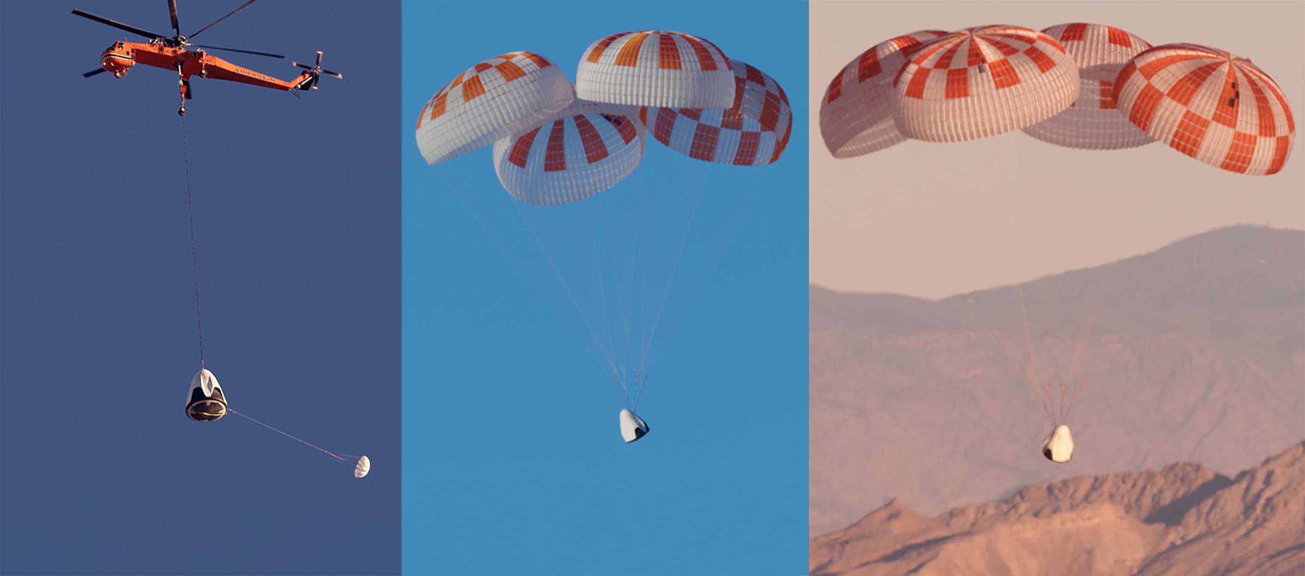 Crew Dragon parachute tests (SpaceX) 1