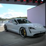 World Premiere of all-electric Porsche Taycan with Niagra Falls as the backdrop