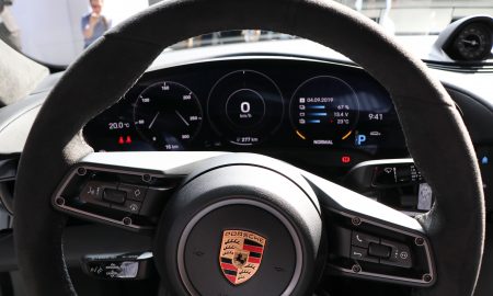 Porsche Taycan driver's view is unmistakably 911