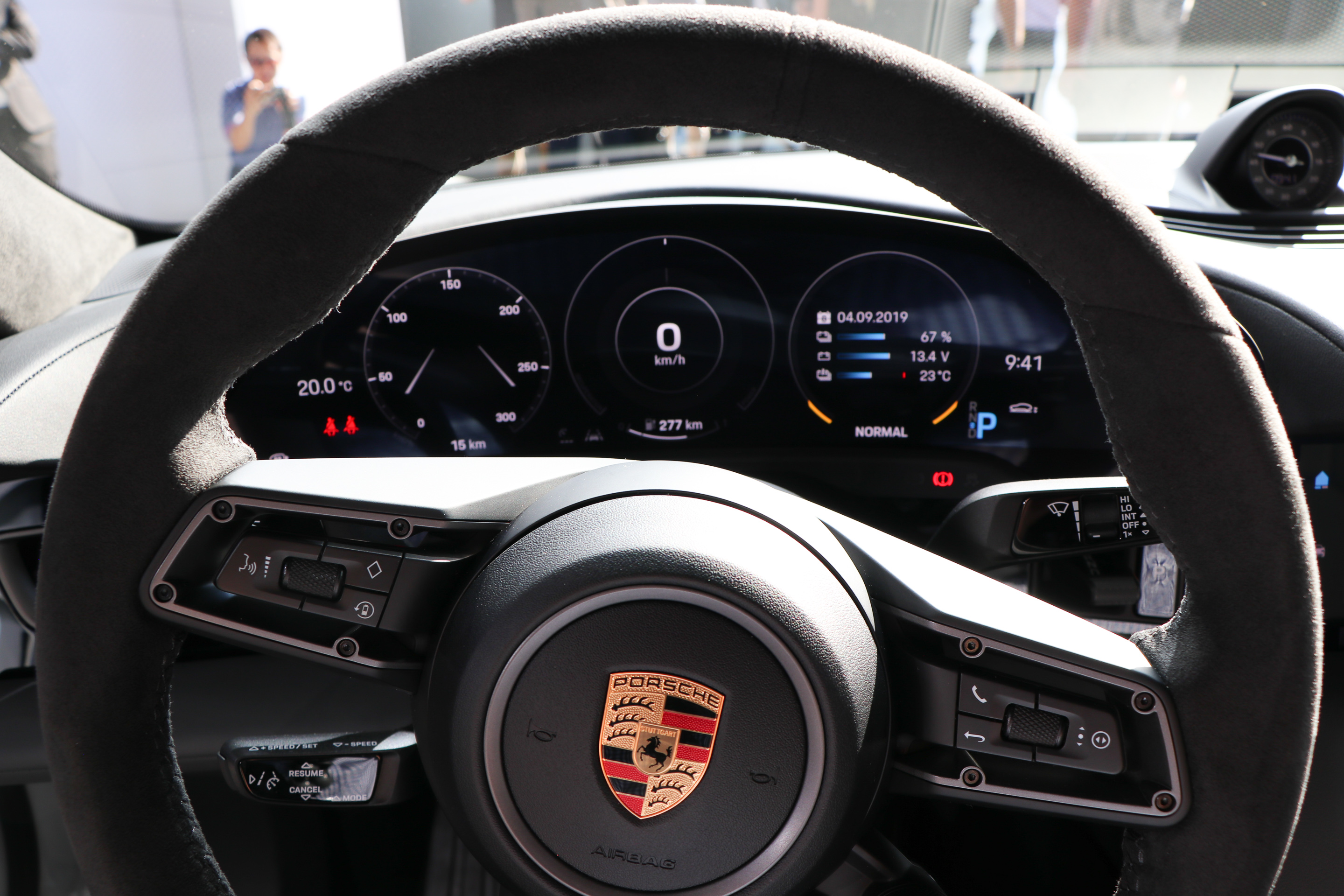 Porsche Taycan driver's view is unmistakably 911