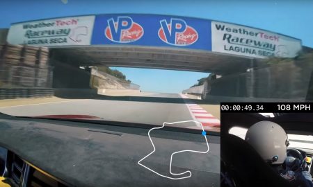 Tesla Model S with development 'Plaid' powertrain sets Laguna Seca track record