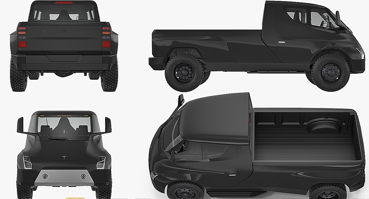 Elon Musk S Tesla Cyberpunk Pickup Truck Concept Brought