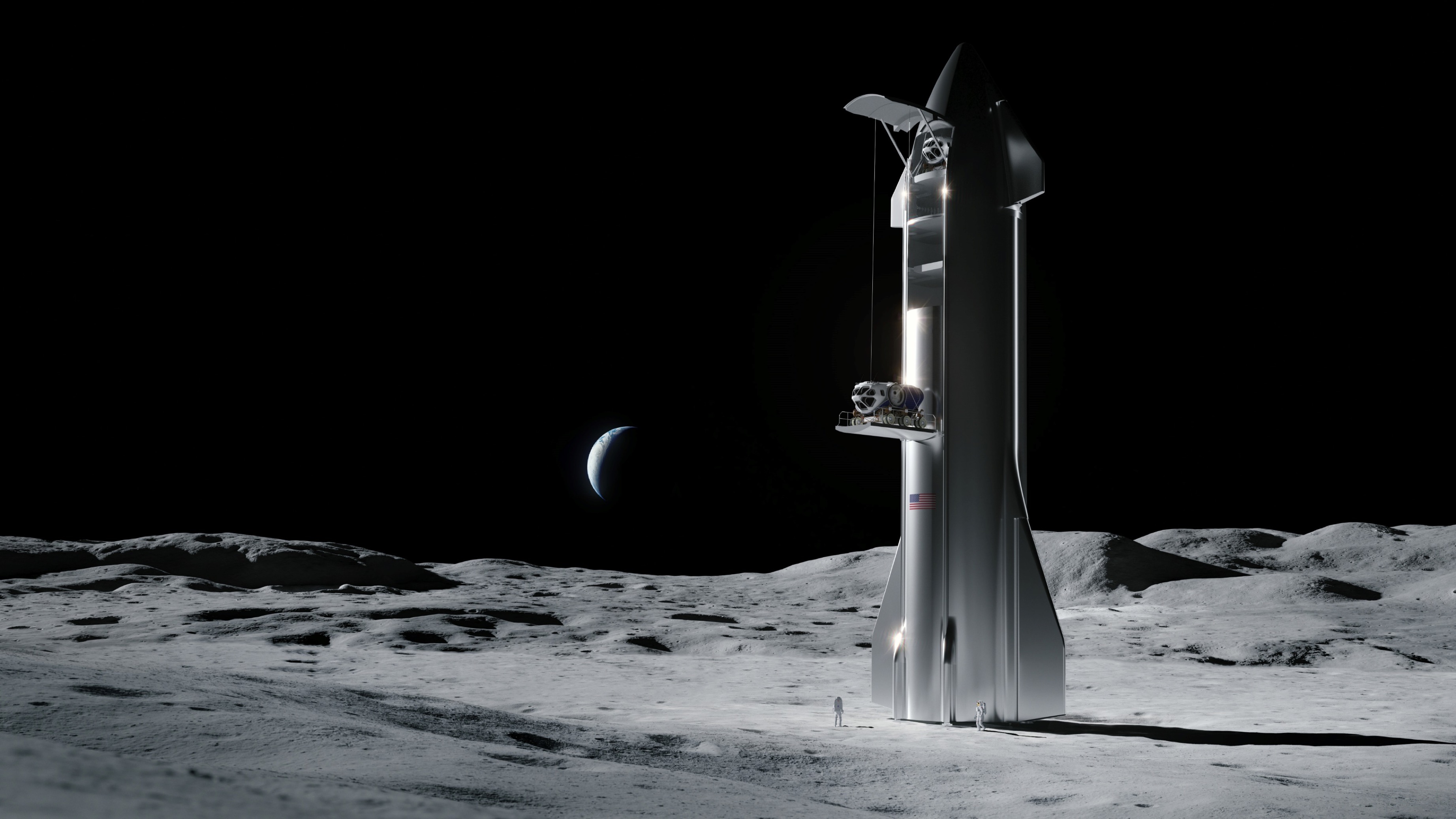 moon travel spacex