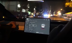 Tesla Cybertruck touchscreen layout (Photo: TESLARATI)