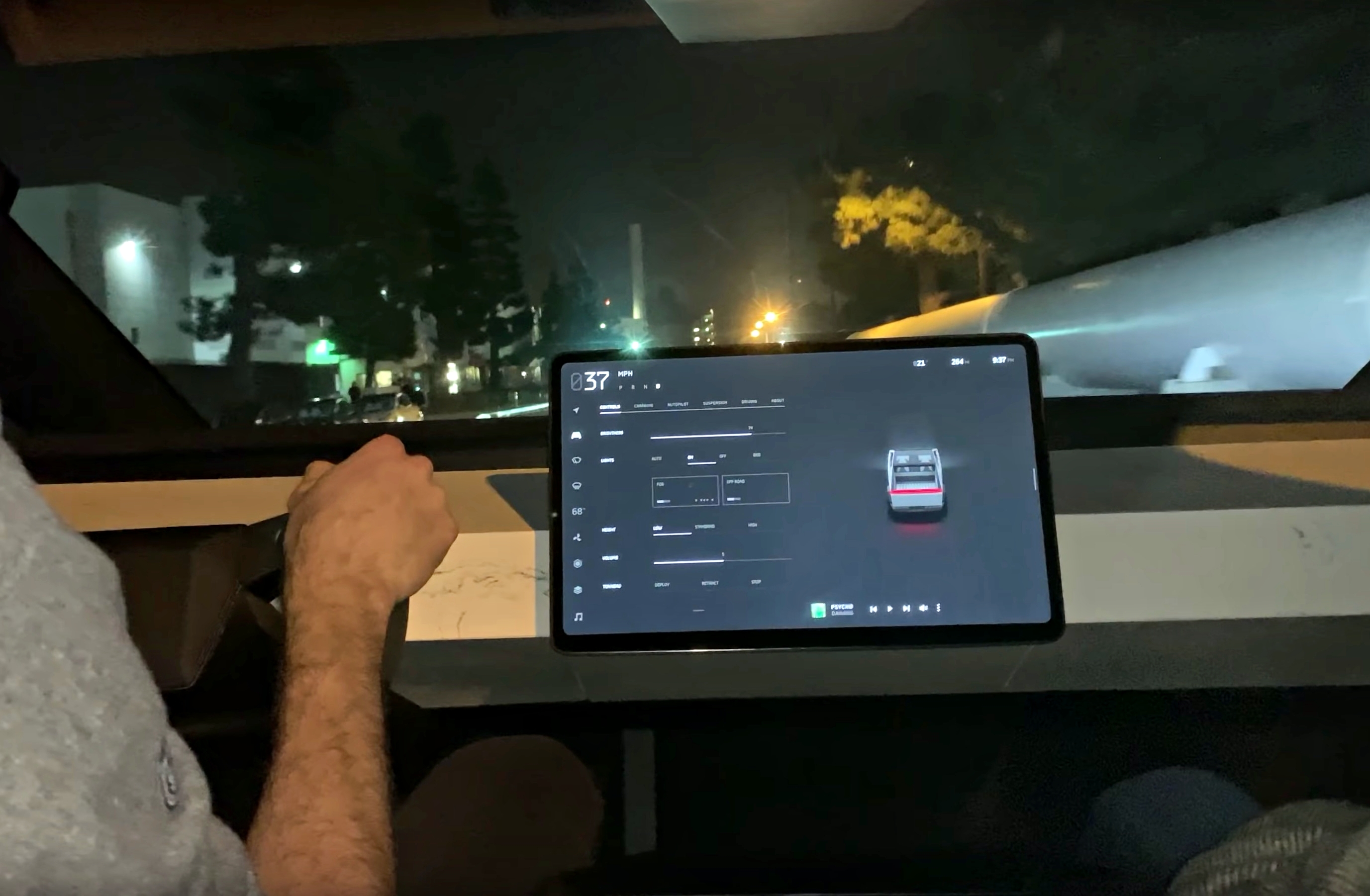 Tesla Cybertruck S Marble Dashboard Is Actually Made From Paper