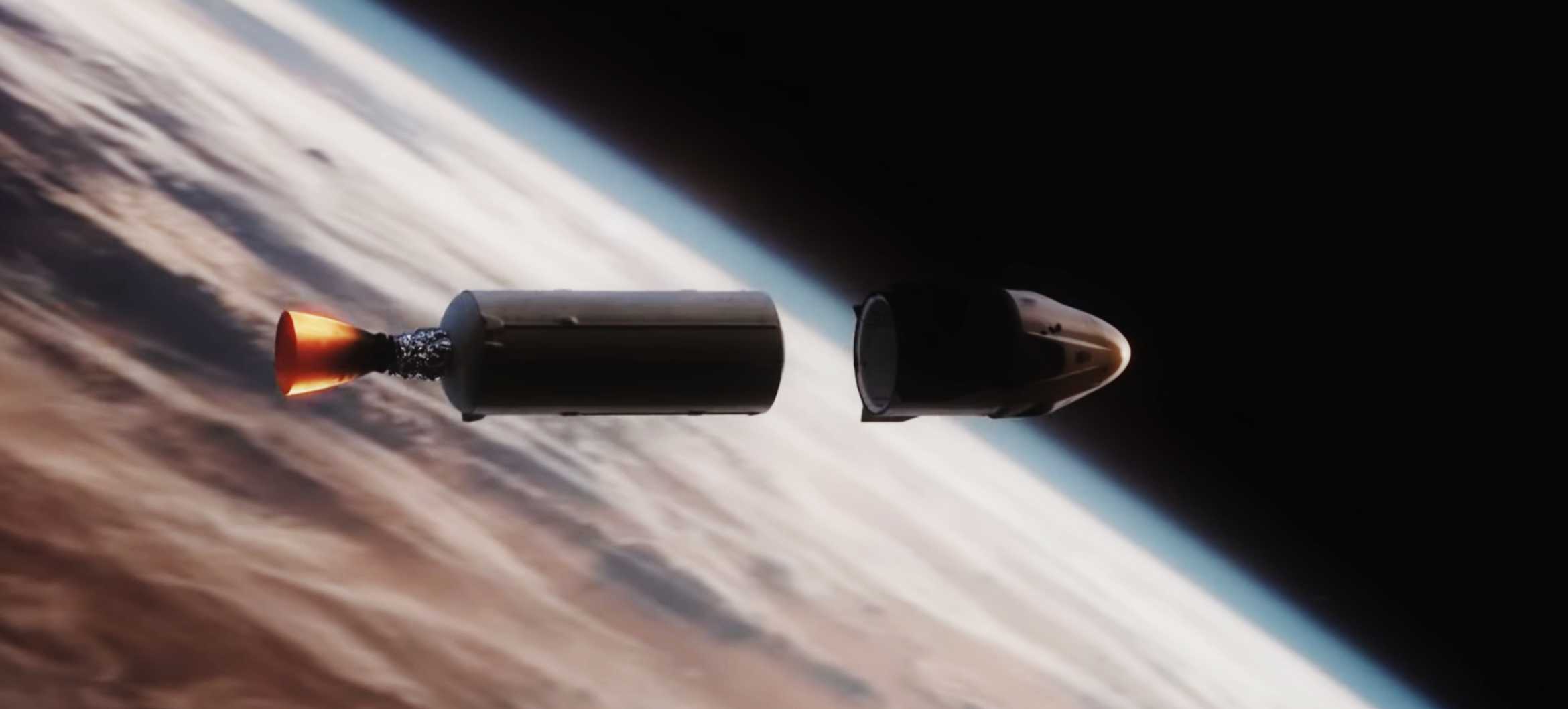 Crew Dragon Demo-2 animation Dec 2019 (SpaceX) launch 9 edit (c)