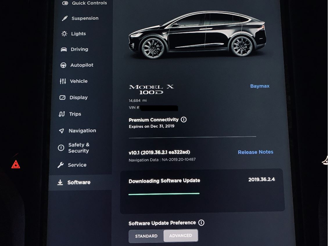 Tesla Premium Connectivity Expiration Under Software Menu
