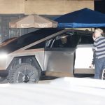 Elon Musk driver of Tesla Cybertruck at Nobu restaurant in Malibu, California (Photo: TMZ)