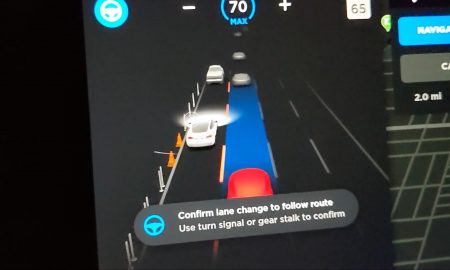 Tesla Autopilot Full Self-Driving detects pylons and traffic cones