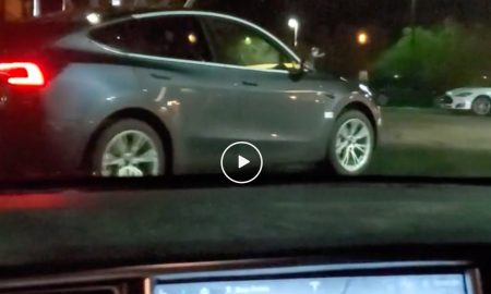 Tesla Model Y at the Barstow, CA Supercharger