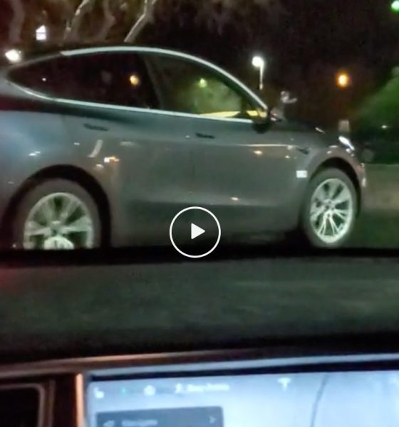 Tesla Model Y at the Barstow, CA Supercharger
