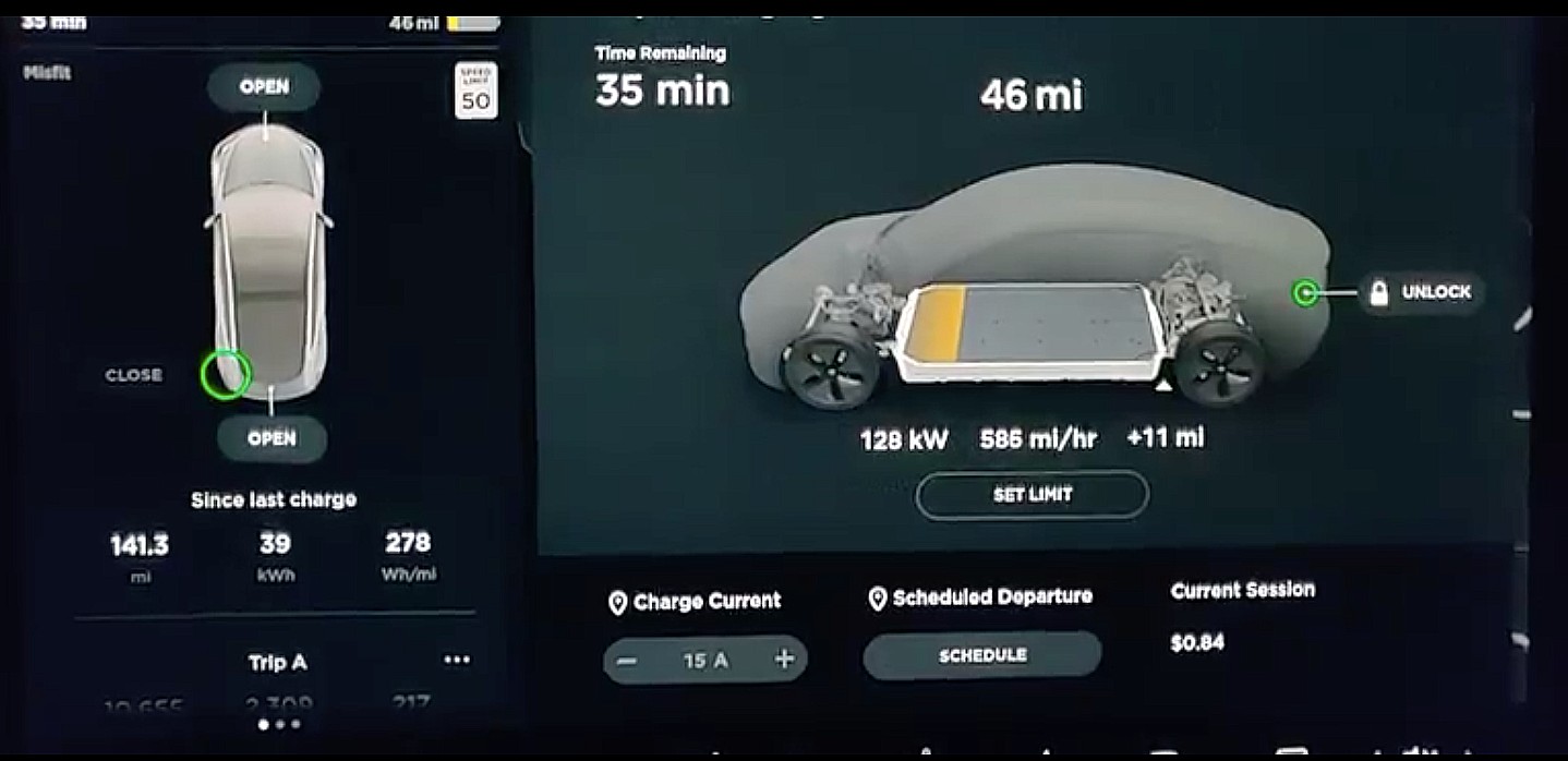 tesla model 3 full charge range