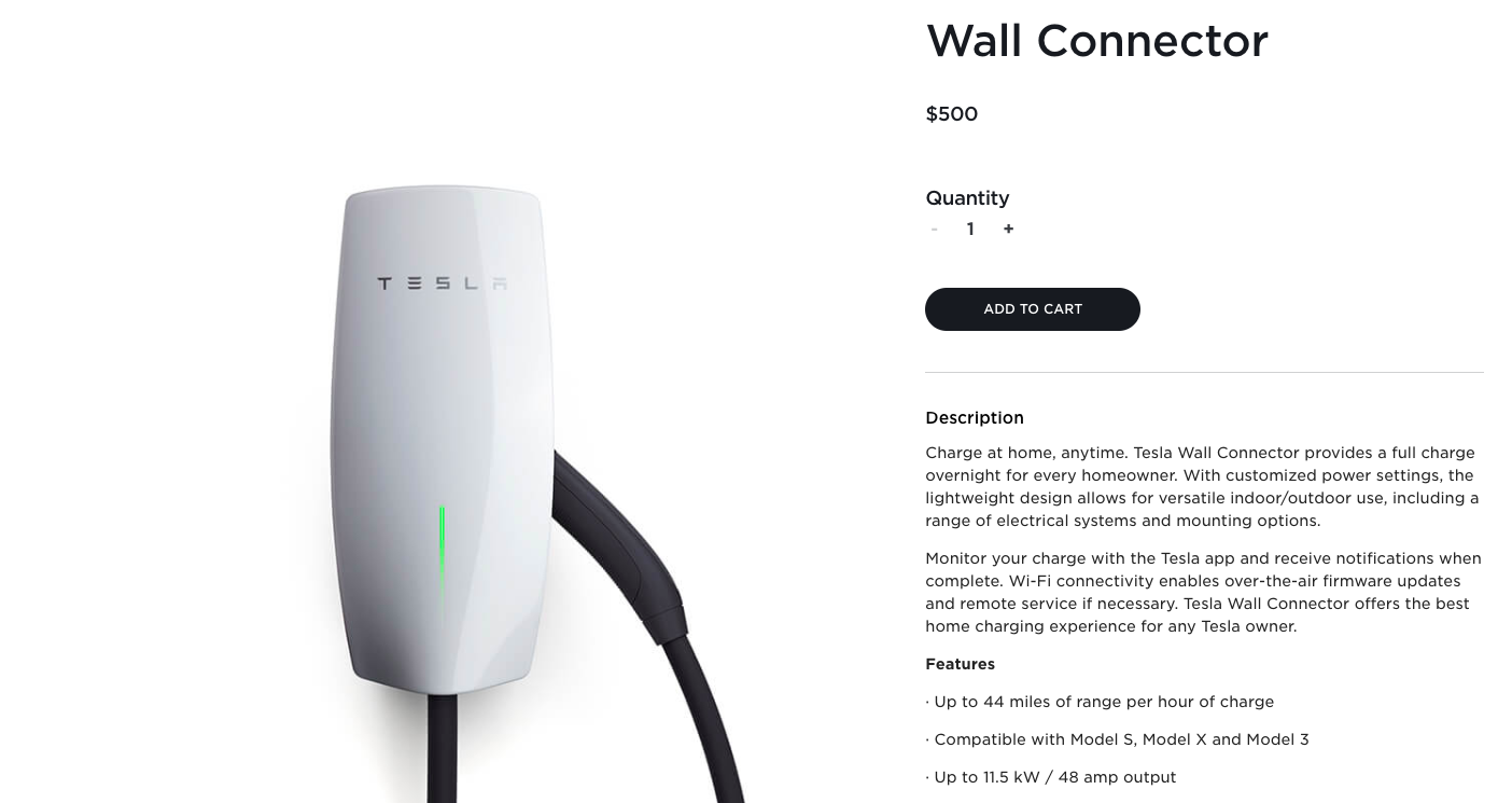 tesla 3rd gen wall connector charger wifi ota updates