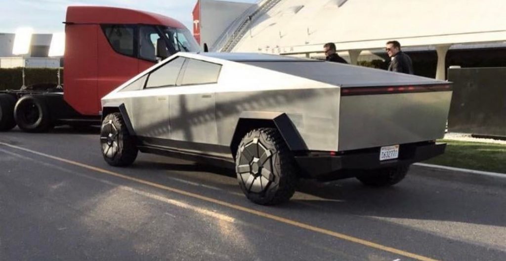 Tesla Semi Image With Cybertruck And Elon Musk Hints Appearance On