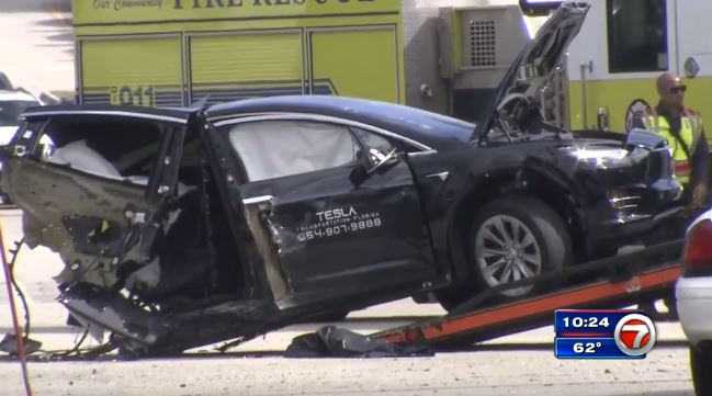 Tesla Model X Florida car crash