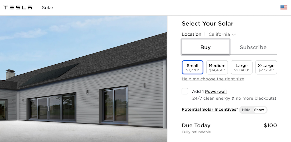 tesla solar purchase pricing guide