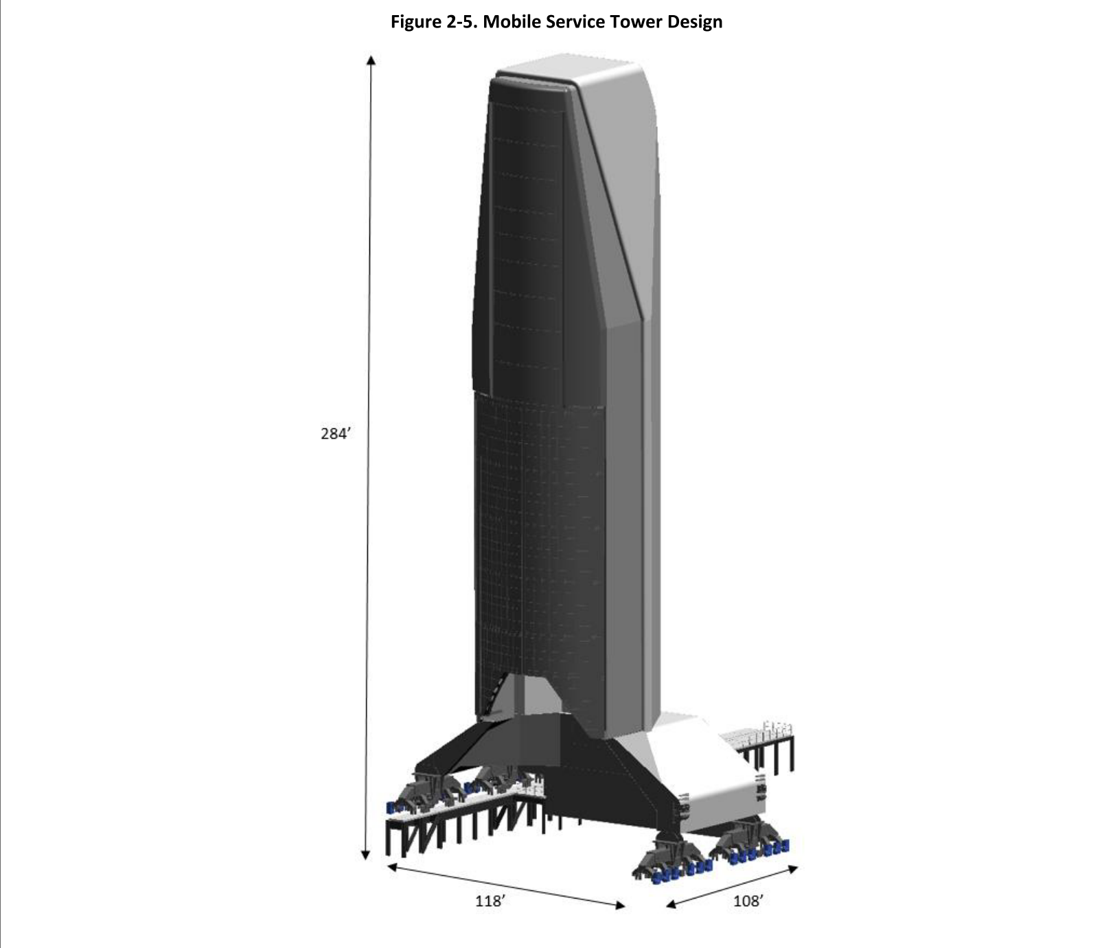 Pad 39A F9 FH mobile service tower renders (SpaceX) 1