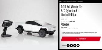 Mattel Hot Wheels R/C 1:64 Tesla Cyber Truck for sale online 