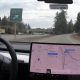 Tesla Model 3 exits freeway on Autopilot