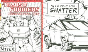 Tesla Cybertruck Transformers Comic (Credit: Artist/Casey Coller, Yoshi)