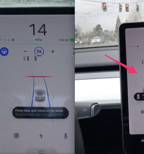 Tesla Autopilot stops at red light