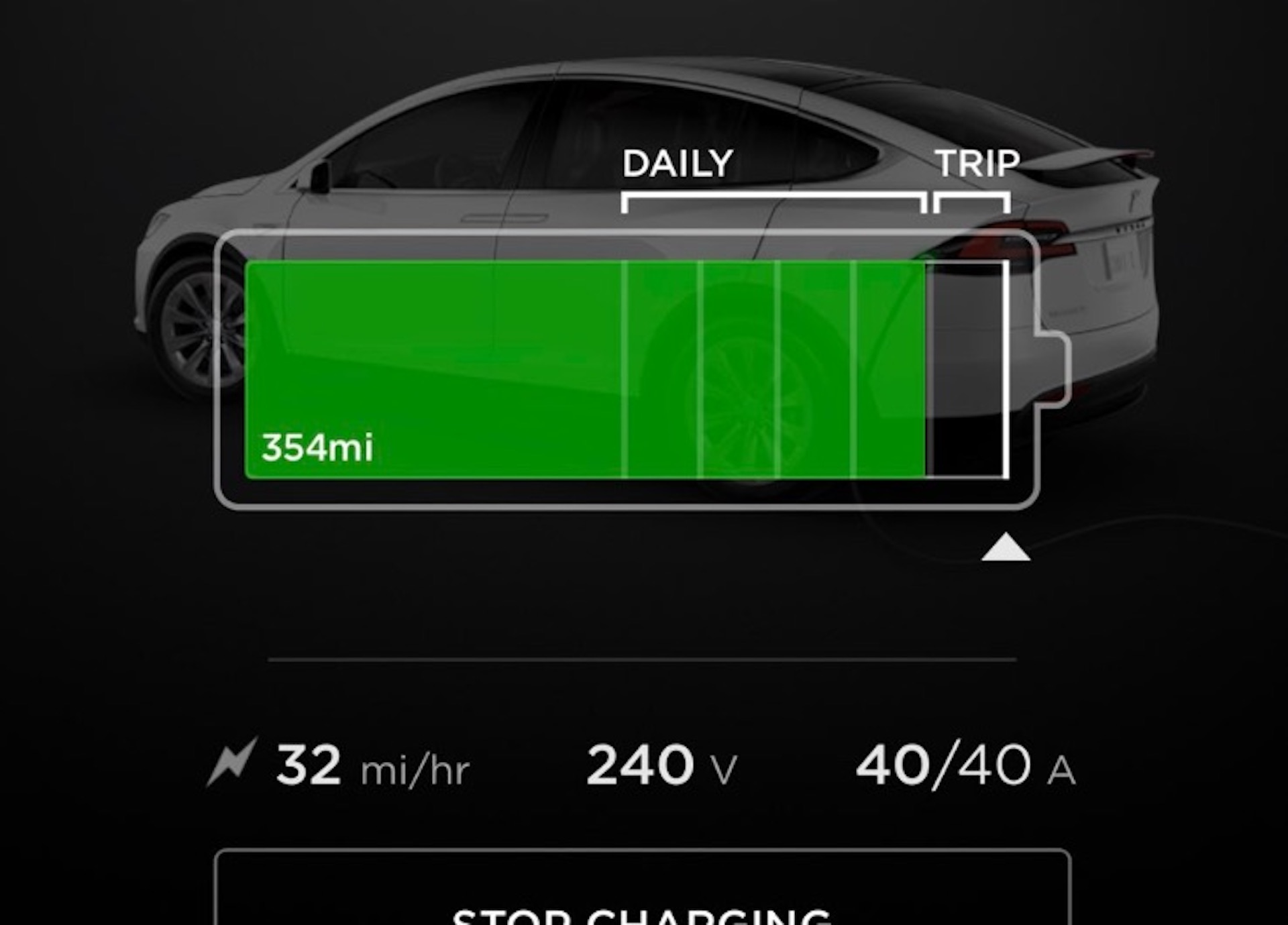 Tesla Model X Range Firmware Update