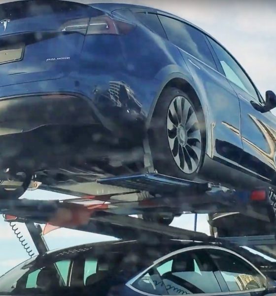Tesla Model Y car carrier