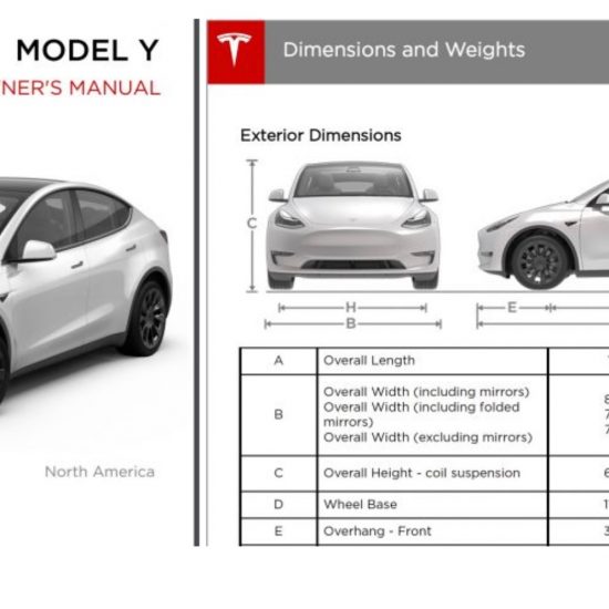 Tesla Owners Manual Model Y