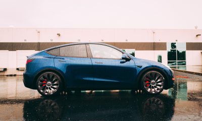 Tesla Model Y Performance with high performance red brakes (Photo: Arash Malek @MinimalDuck via Twitter)