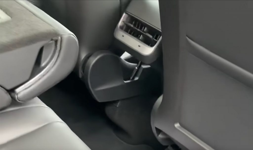 Tesla Model Y rear USB ports TESLARATI