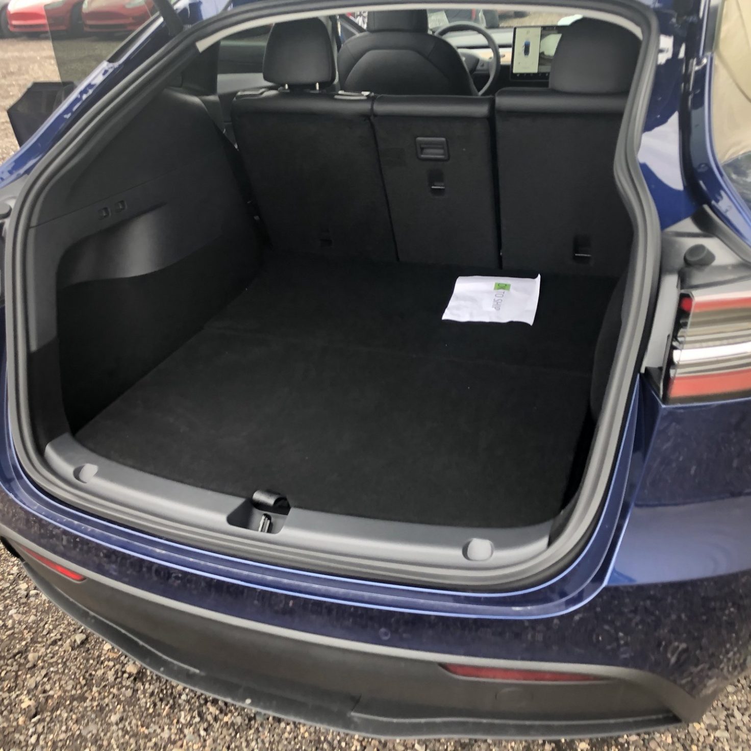 Tesla Model Y trunk