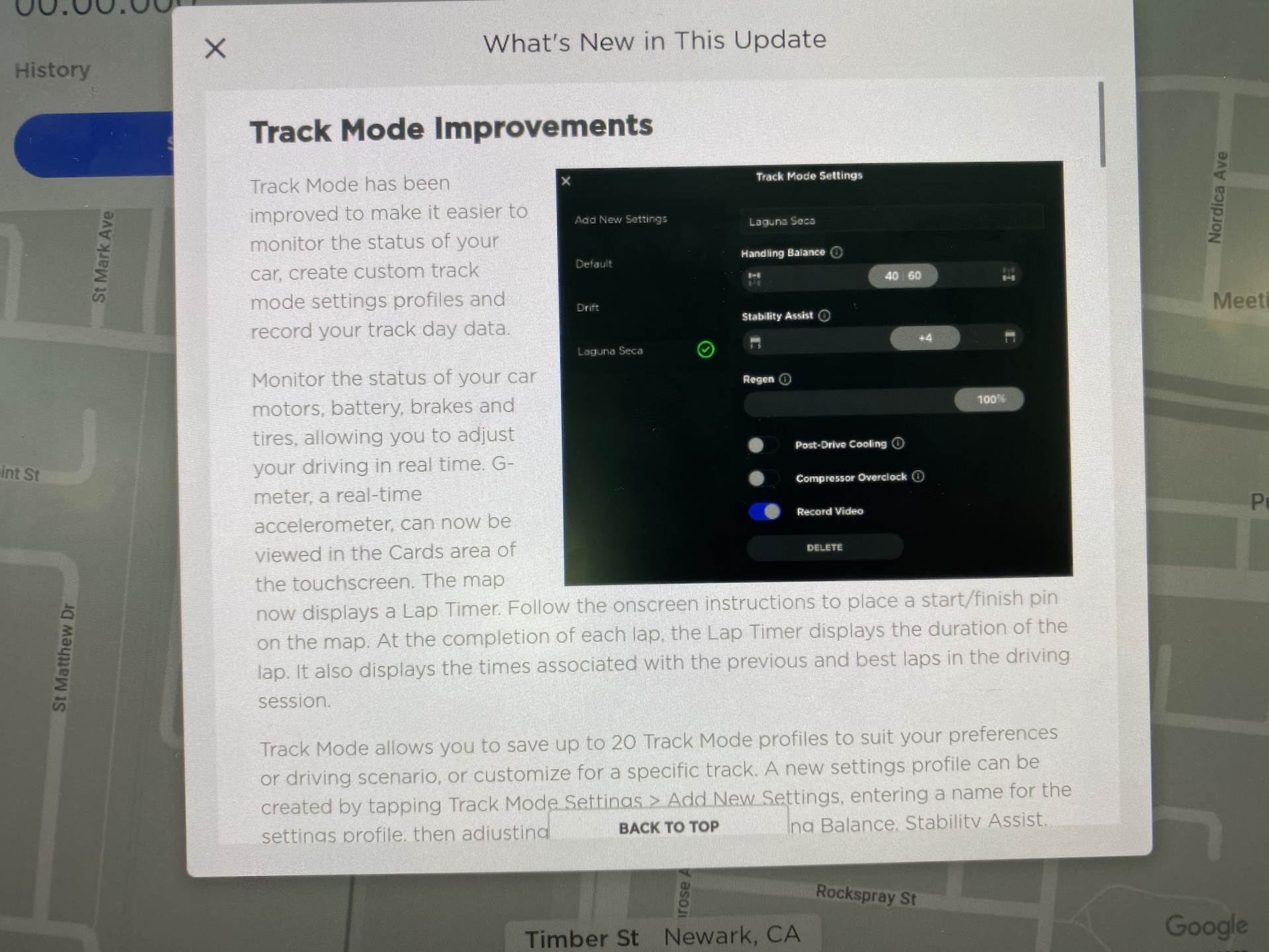 Tesla firmware 2020.8.1 release notes – Track Mode