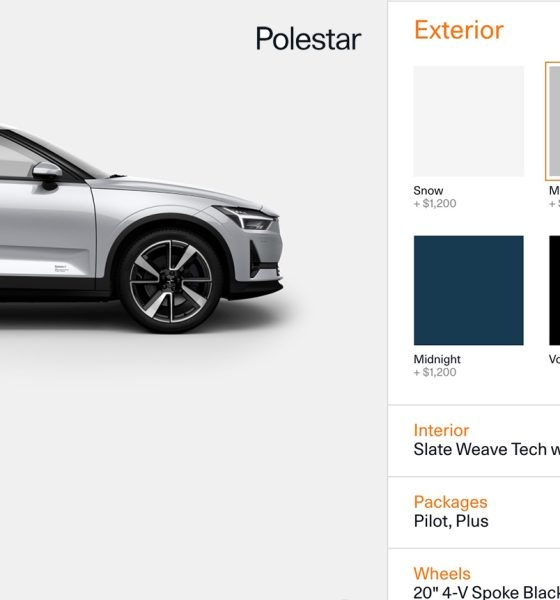 Polestar 2 online configurator