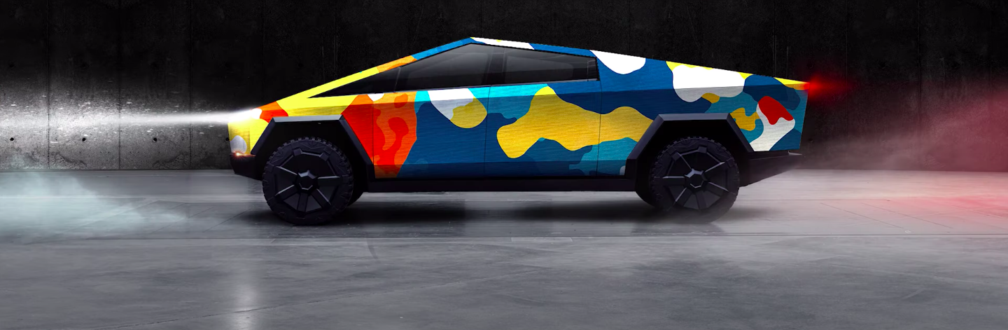 Tesla Cybertruck custom wraps will tease the artist in all of us