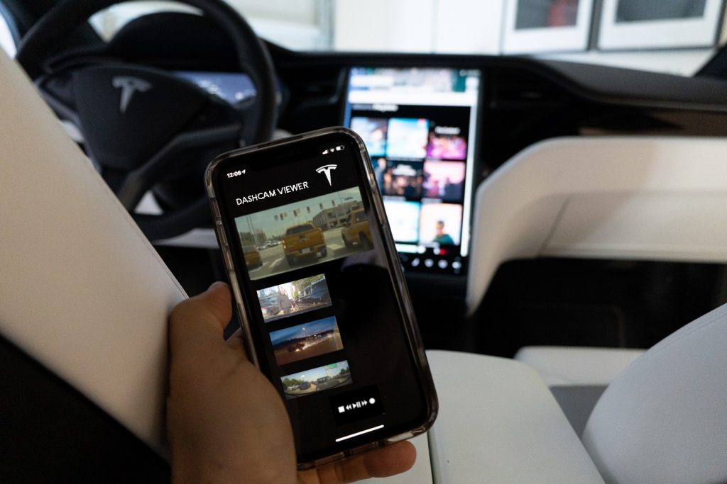 view trips on tesla app