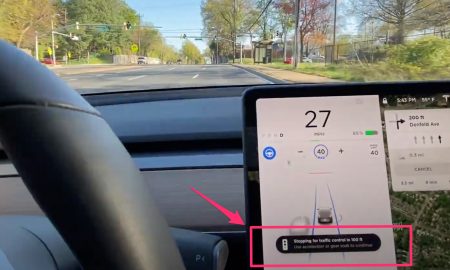 Tesla Traffic Light and Stop Sign Control
