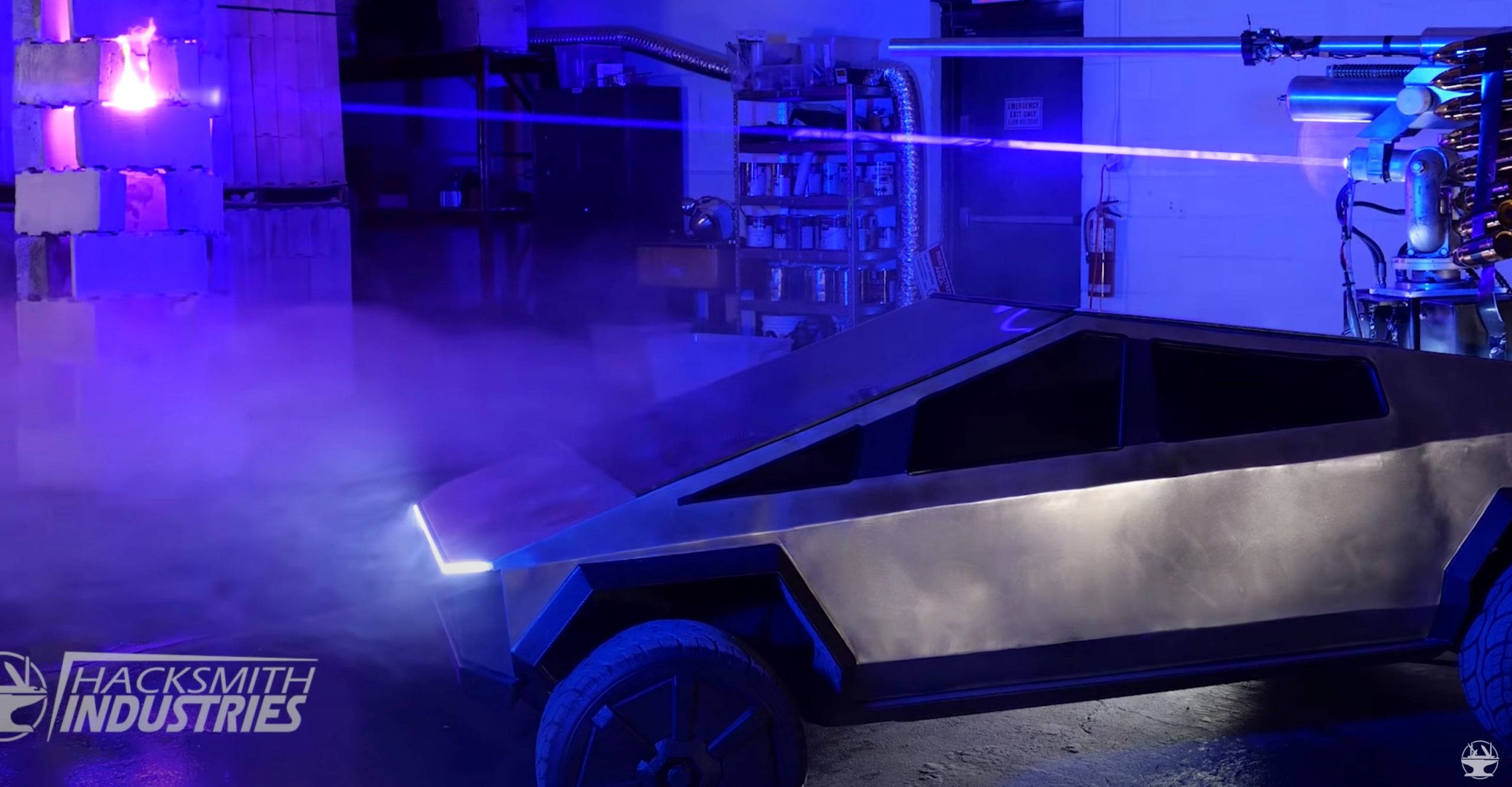 Tesla Cybertruck 1:2 scale with Laser Cannon