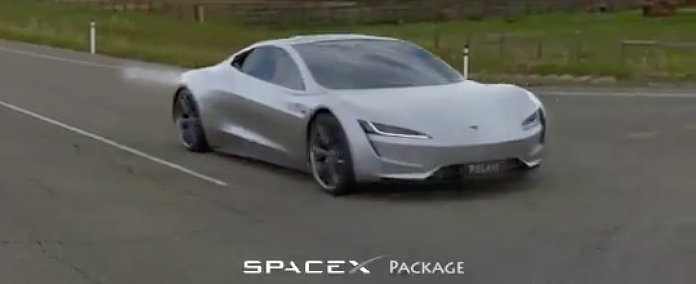 tesla roadster hover