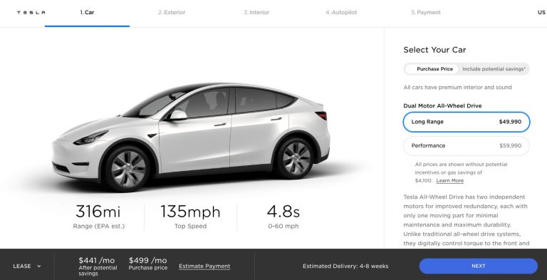 Tesla Model Y now available for $499 per month through new leasing program