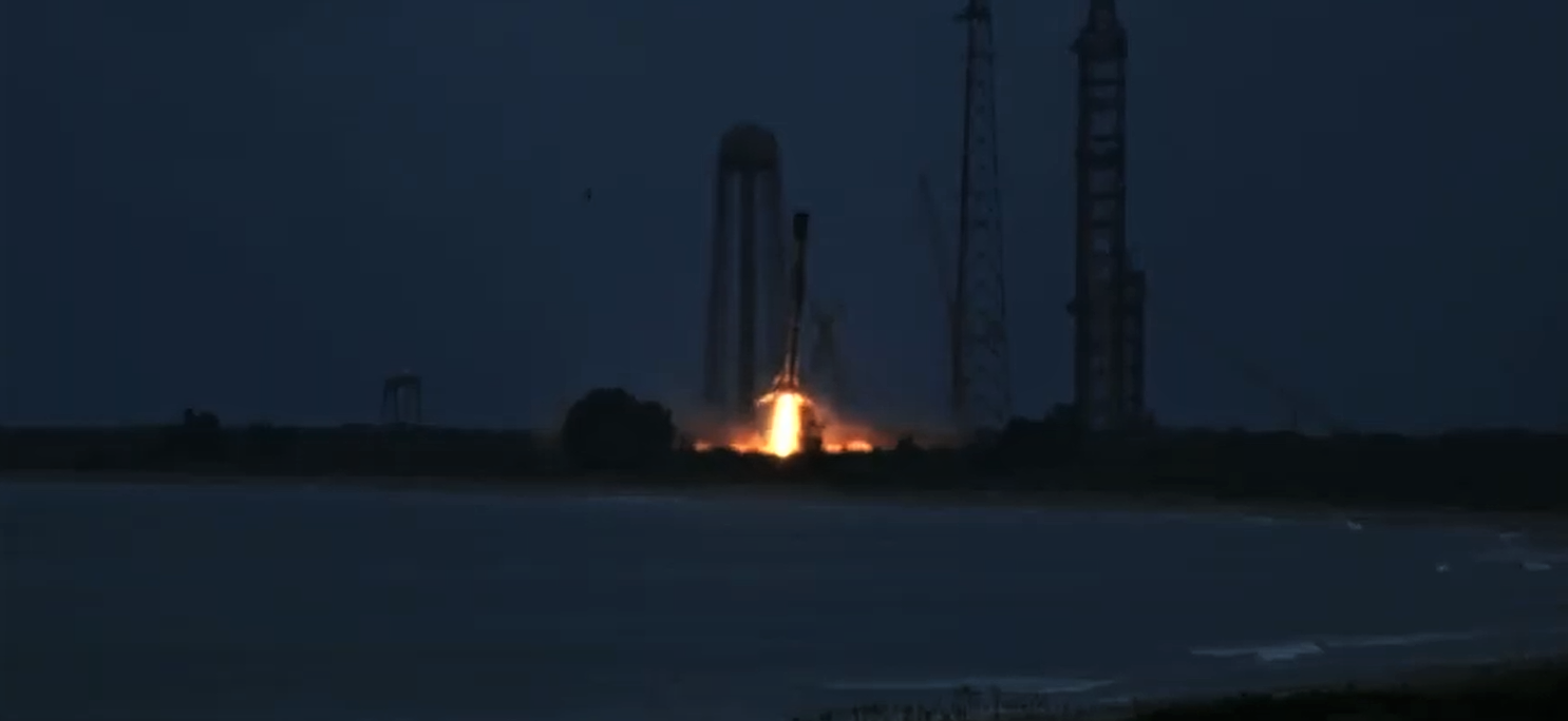 SAOCOM 1B Falcon 9 B1059 LC-40 webcast (SpaceX) landing 2