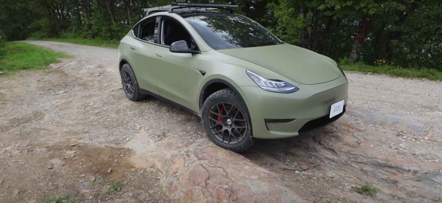 photo of Tesla owner lifts Model Y in wicked off-road conversion image