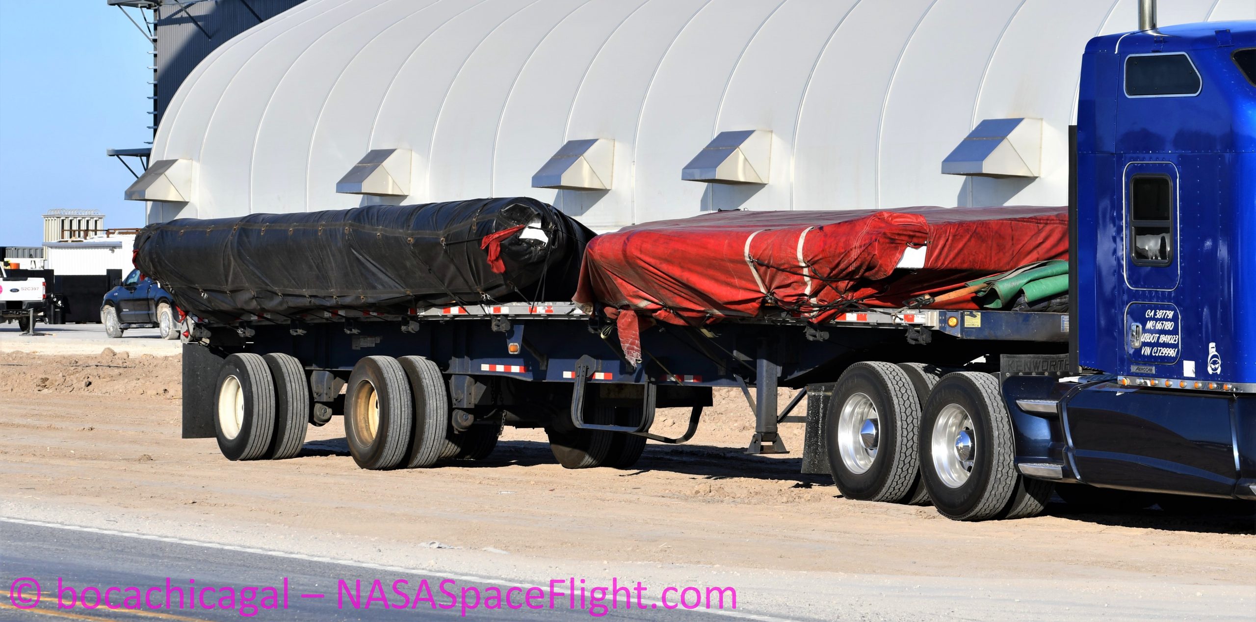 Starship Boca Chica 081520 (NASASpaceflight – bocachicagal) flaps delivery 2