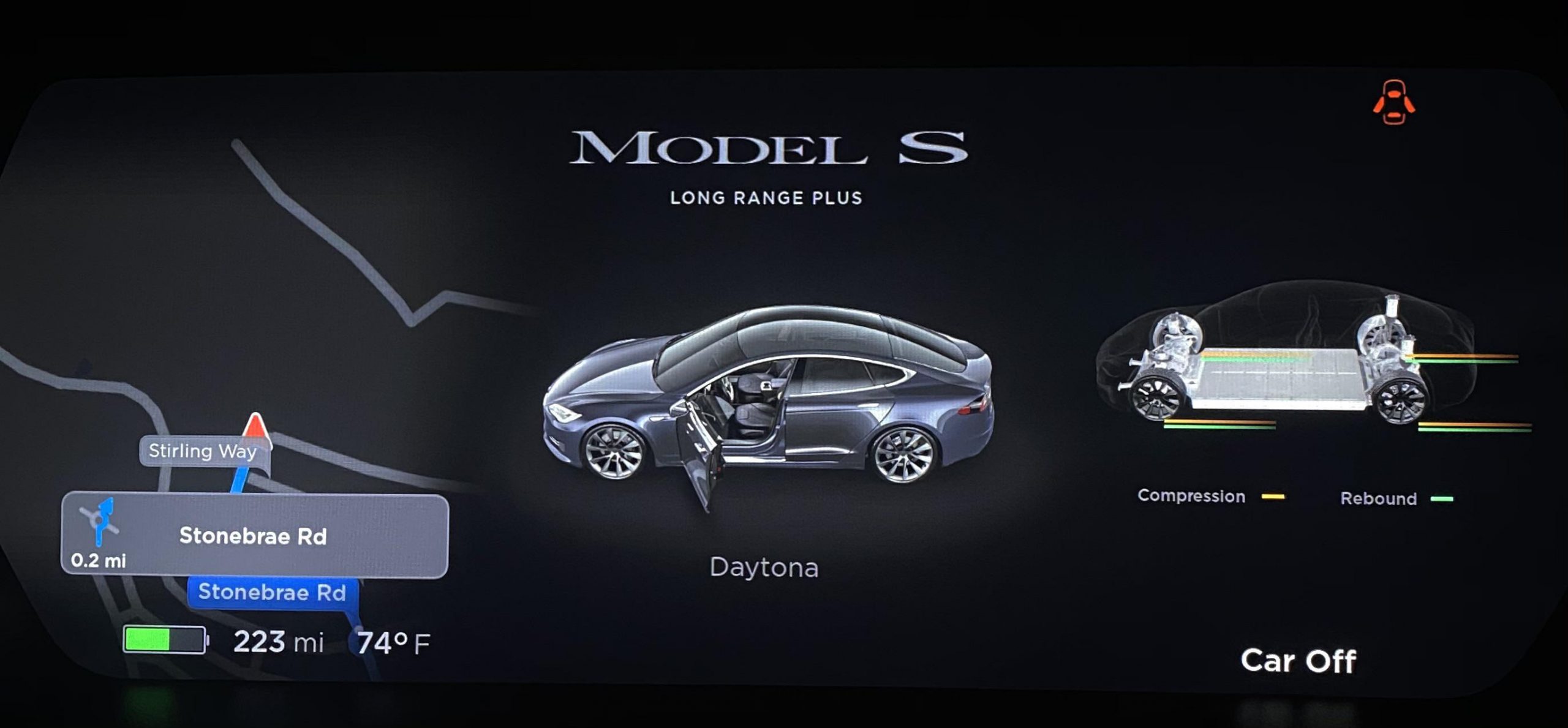 Tesla Model S And X Get Adaptive Suspension Instrument Panel Widget