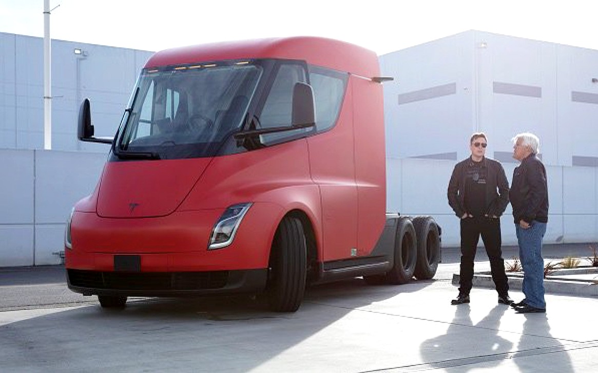 tesla semi red