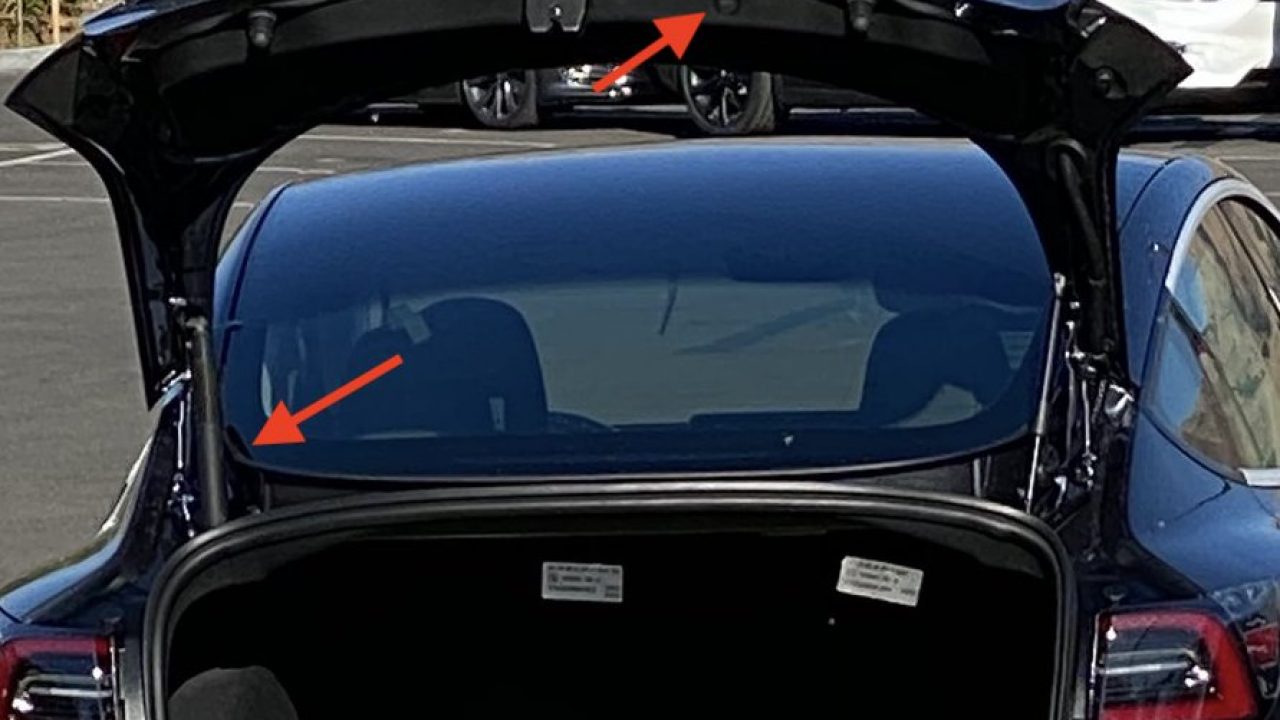 First look at Tesla Model 3 'refresh' powered lift gate