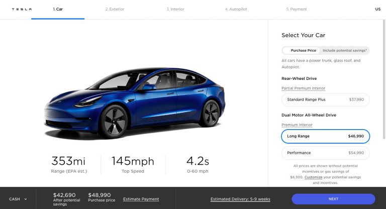 Tesla boosts Model 3 to whopping 353-mile EPA range for less than $47,000
